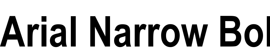 Arial Narrow Bold cкачати шрифт безкоштовно